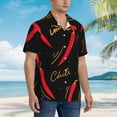 thumbnail image 5 of Fotbe Hot Chili Hawaiian Shirt For Men Unisex Summer Beach Casual Short Sleeve Cotton Linen Button Down Shirts-X-Large, 5 of 9