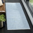 thumbnail image 2 of SAFAVIEH Montauk Crystal Geometric Cotton Runner Rug, Blue/Ivory, 2'3" x 7', 2 of 8