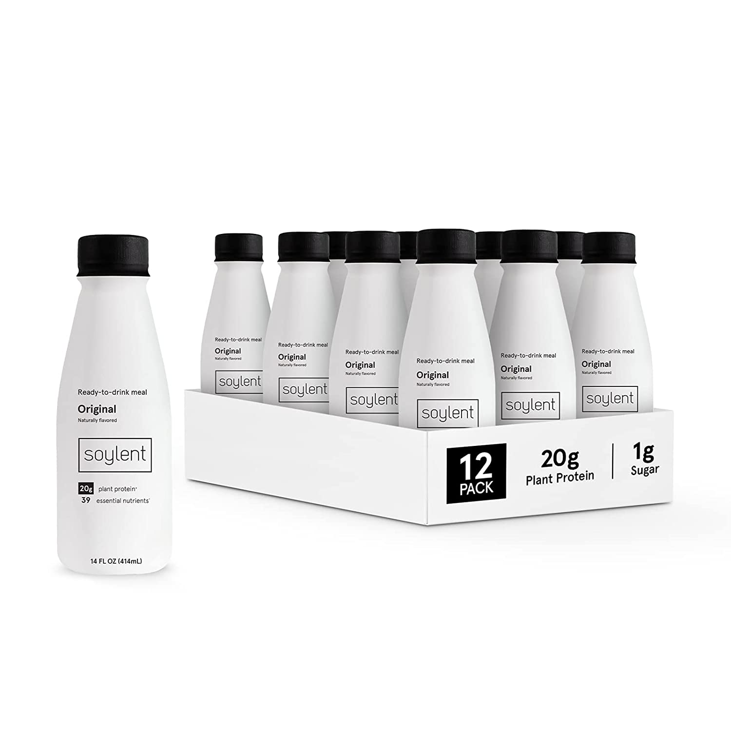 Soylent Complete Nutrition GlutenFree Vegan Protein Meal Replacement