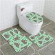 thumbnail image 1 of ABPHQTO Pereza dibujada a mano sin costuras Juego de alfombras de baño de 3 piezas Alfombra de baño Alfombra de contorno y tapa de inodoro ABPHQTO Cont-CHAPPLE-36039, 1 of 2