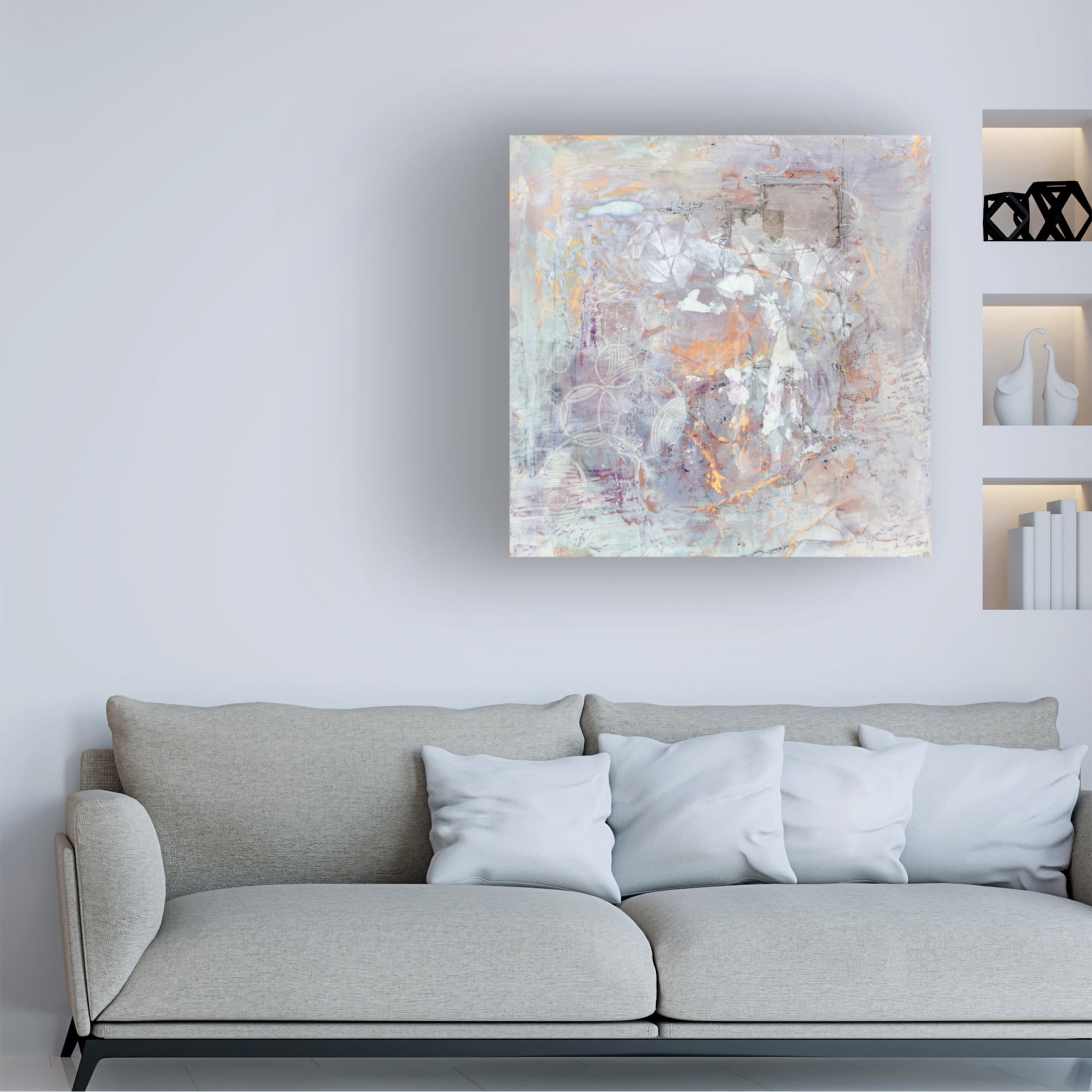 Canvas Wall Art - Karen Hale 'Relic of The Past II' Wall Art for Living Room, Bedroom, or Office Décor by Trademark Fine Art - 18 x 18 Inches
