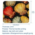 thumbnail image 5 of Shell Square Desk Mat, 8.3x9.8 Inch, Non-Slip Rubber Bottom, Printed, Suitable for Office and Gaming - Gaming Mousepad and Mouse Pad, 5 of 6