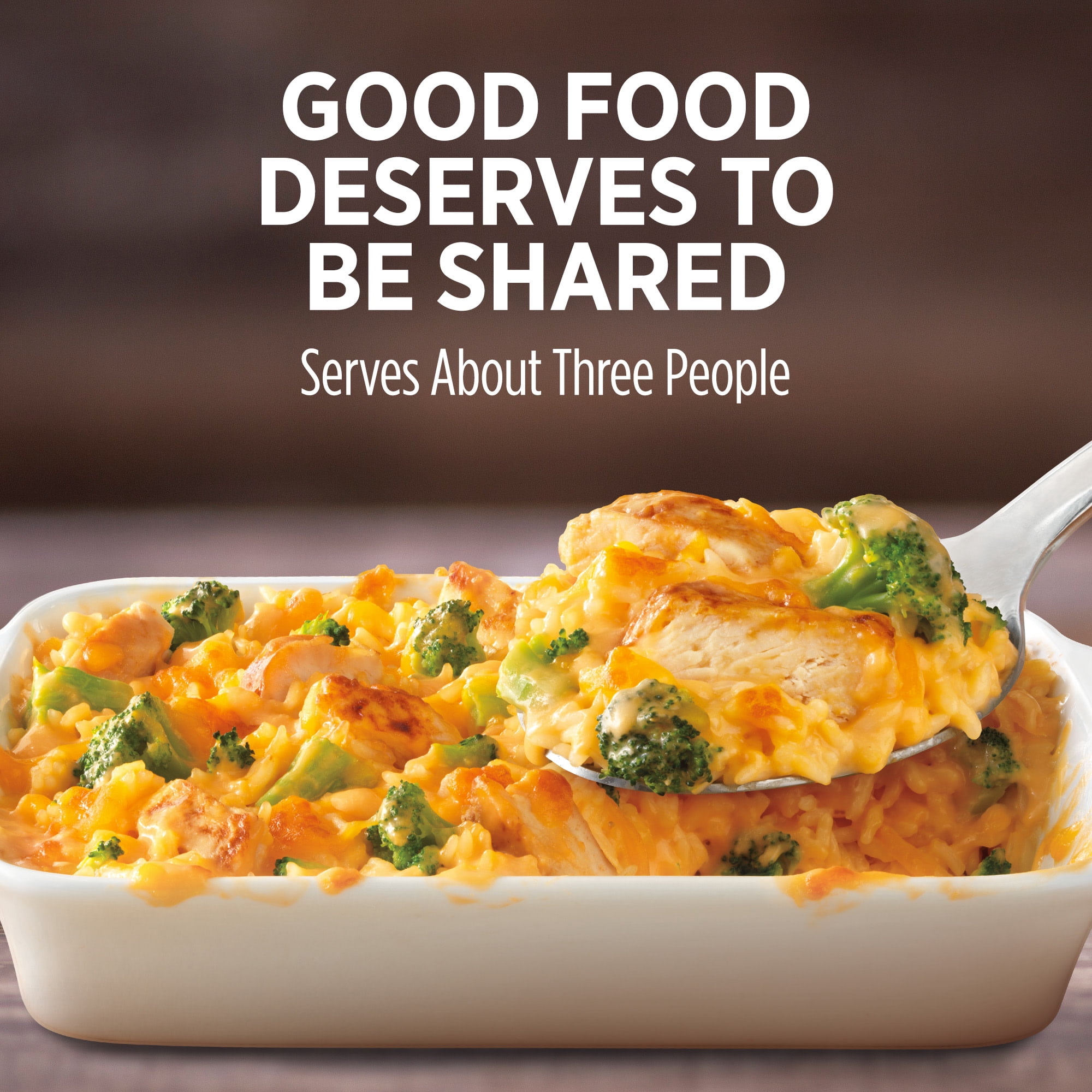 Marie Callender's Cheesy Chicken and Rice, Meal to Share, Frozen Meal, 27 oz.