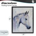 thumbnail image 4 of Stupell Industries Modern Majestic Spirit Horse Portrait Black Floating Frame Canvas Art, 17 x 21, by Svetlana Aleynikova, 4 of 8