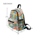 thumbnail image 3 of FORMRS School Backpack with Front Zippered Pocket 12" Elementary Student Travel Daypack, Daisy Mosaic, 3 of 6