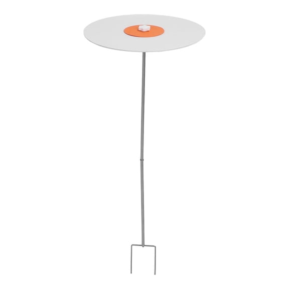 Plants Shade Cover, Rain Proof Wind Proof Garden Shade Disk Umbrella Plastic Sunblock Shade Cloth Moveable Sun Shade,1 x Plant parasol,Orange&White