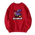 thumbnail image 3 of Halloween Themed Sweatshirt Men Ghost Pumpkin Graphic Casual Long Sleeve Spooky Pullover Sweatshirt New Stylish Comfort Tee Shirts Red XXL, 3 of 5