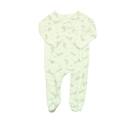 

Pre-owned Nordstrom Girls White | Bunnies Long Sleeve Outfit size: 6 Months