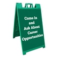 thumbnail image 5 of Plasticade Signicade Portable Folding Sidewalk Double Sided Sign Stand, Green, 5 of 6