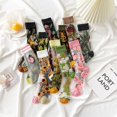 thumbnail image 2 of Calcetines divertidos de arte Floral fresco de Francia, Calcetines bonitos de encaje de diseño abstracto transparente, Calcetines de Mujer Jacquard Sokken Skarpetki, Calcetines de Mujer Tan Jianjun unisex, 2 of 2