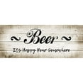 thumbnail image 3 of CAD Designs 14x8 Black Modern Framed Museum Art Print Titled - Beer Happy Hour, 3 of 5