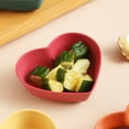 thumbnail image 3 of Dessert Dish Heart-shaped Stackable Drop Resistant Washable Sound Construction Pack Food Anti-deform Seasoning Plate for Dining Room, 3 of 3