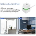 thumbnail image 3 of Bouton d'Alimentation PC de Bureau, Interrupteur Mécanique USB pour Ordinateur, Interrupteur Rétroéclairé Bleu, Plug and Play Interrupteur d'Alimentation PC Externe DIY pour Bureau Gaming, 3 of 8