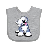 Inktastic Old English Sheepdog Boys or Girls Baby Bib