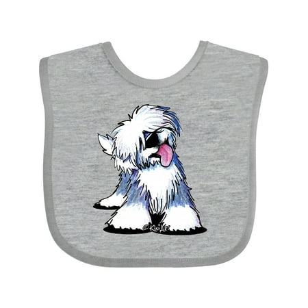 

Inktastic Old English Sheepdog Gift Baby Boy or Baby Girl Bib