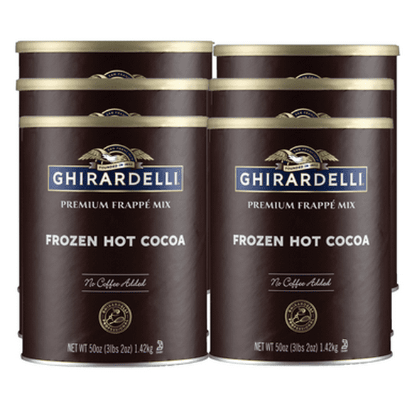 Ghirardelli Mélange de Frappe au Chocolat Chaud Congelé 3.12 lb. 6 Paquets