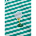 thumbnail image 6 of BemeyourBBs Baby Boy Golf Romper Short Sleeve Lapel Collar Stripes Print Bodysuit, 6 of 8