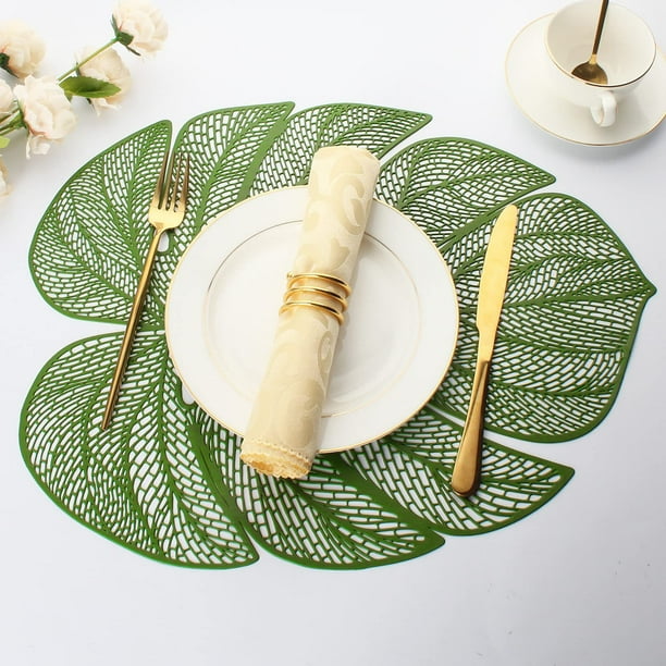 Aparatos de cocina, accesorios de cocina, utensilios de cocina, utensilios de cocina, tapete aislante térmico de PVC, tapete decorativo para comida occidental, mantel individual decorativo a prueba de