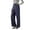 Navy, variant on Women's Dress Pants Business Casual Stretchy Work Pants High Waisted Trendy Office Wide Leg Trousers,Navy,Women's S-XXXL