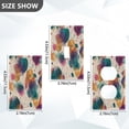 thumbnail image 2 of Light Switch Cover Switch Plate Outlet Cover Plug Cover for Electrical Toggle Switch Teal and Orange Abstract Shapes, 2 of 6