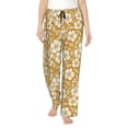 thumbnail image 2 of Goofa Rose Flowers Printed Soft Pajama Pants for Women, Wide Leg Comfy Casual Lounge Yoga Pants-XX-Large, 2 of 9