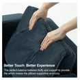thumbnail image 2 of Velvet Back Cushion for Modular Sofa Rectangle Throw Pillows Soft Back Cushion (Blue), 2 of 6