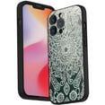 thumbnail image 1 of Compatible with iPhone 14 Pro Max Phone Case, Mandala-110 Case Men Women, Flexible Silicone Shockproof Case for iPhone 14 Pro Max, 1 of 1