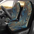 thumbnail image 2 of ABPHQTO Juego de 2 fundas para asientos de coche, líneas de rayas a la moda, Protector universal para asientos delanteros de coche, apto para coche, SUV, sedán, camión, 2 of 3