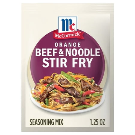 McCormick Orange Beef & Noodle Stir Fry Seasoning Mix 1.25 oz Pouch