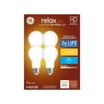 thumbnail image 2 of GE Relax 4-Pack 60 W Equivalent Dimmable Warm White A19 LED Light Fixture Light Bulb, 2 of 4