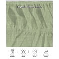 thumbnail image 5 of Vintage Sage Green Bed Skirt Queen Size, Farmhouse Retro Beige Solid Color Wrap Around Bed Skirting with Adjustable Elastic Strap, Dust Ruffle Pleated Bedskirts 18 Inch Drop for Bedroom Queen Beds, 5 of 9
