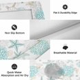 thumbnail image 6 of Turquoise Coastal Outdoor Rug for Patio/Deck/Porch, Non-Slip Large Area Rug 6 x 9 Ft, Summer Beach Coral Sea Turtle Starfish Indoor Outdoor Rugs Washable Area Rugs, Camping Rug Carpet Runner, 6 of 8