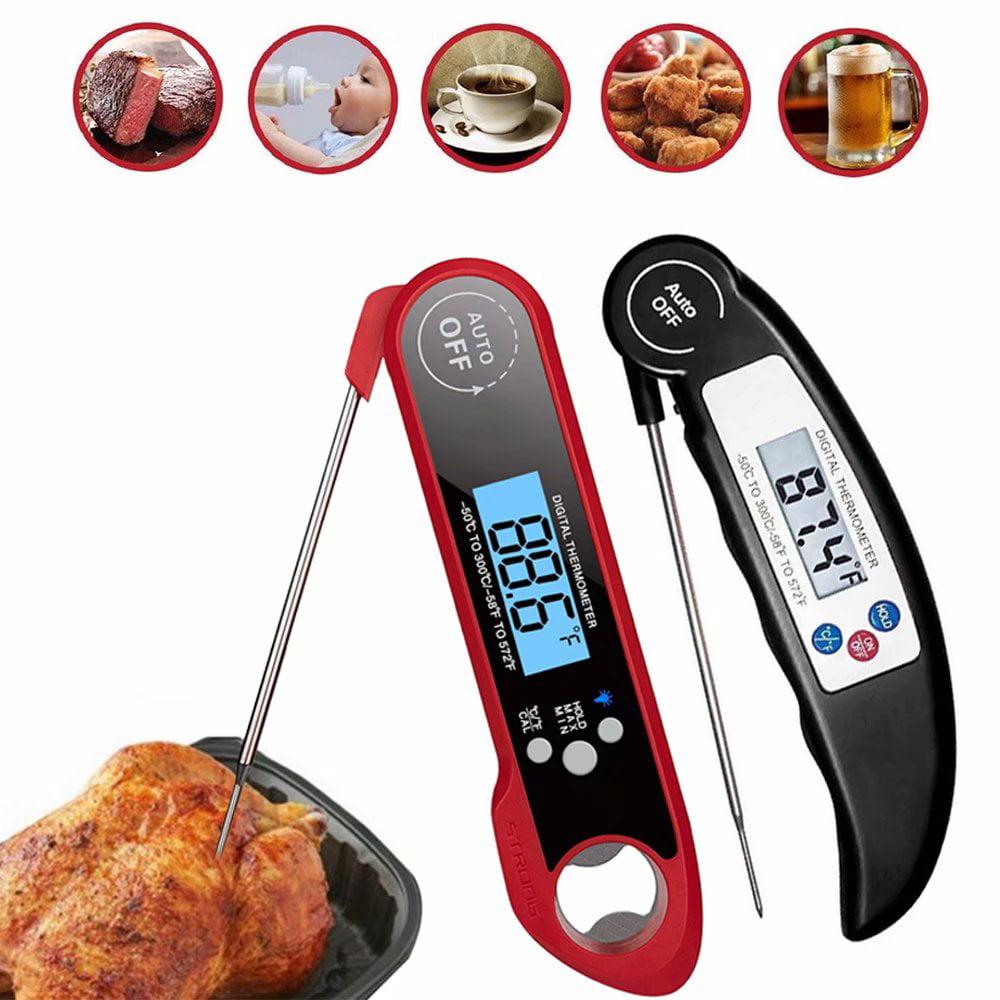 Instant Read Food Meat Digital Thermometer for Kitchen Cooking BBQ Grill Smoker