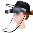 thumbnail image 4 of Face Mask Transparent Plastic Protective Facial Mask Face Shield with Flip-up Visor Splash Hat UV Protection Sun Hat Mask,Comfortable Breathing Protective Mask, 4 of 6