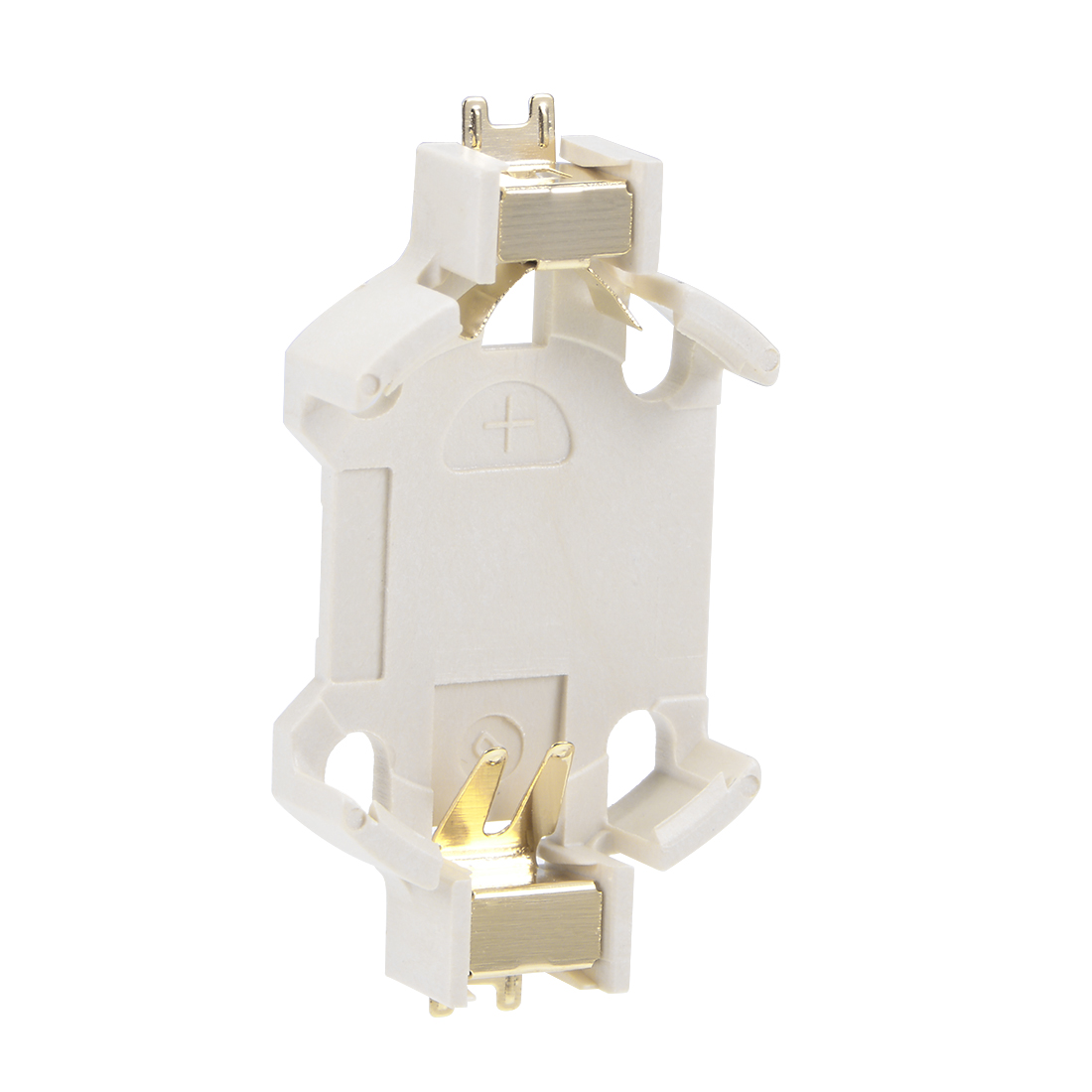 1 Pcs CR/LIR2032 2025 2017 Horizontal Coin Button Battery Holder White