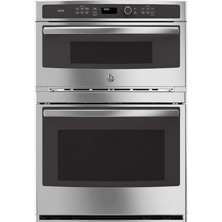 PT9800SHSS 30 Built-in Combination Double Wall Oven with 5.0 cu. ft. Capacity  1.7 cu. ft. Microwave  True European Convection  Speedcook Technology and Halogen Heat  in Stainless