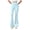 Blue women flare yoga pants a1, variant on Women's Flare High Waisted Stretch Yoga Pants Casual Workout Long Pants Sporty Basic Flared Trousers for Running Lounge, Blue S
