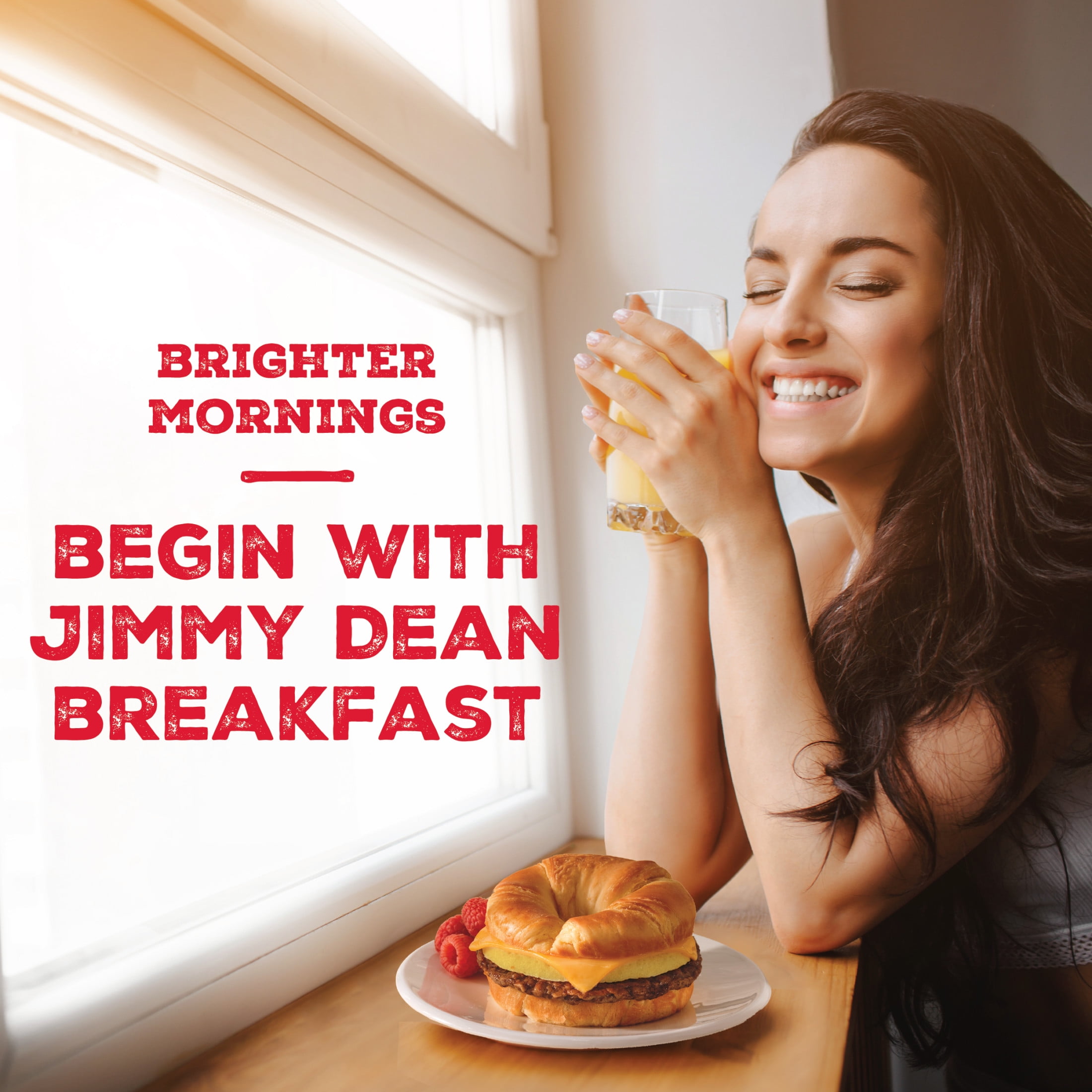Jimmy Dean Frozen Breakfast Sandwich, Sausage Egg & Cheese Croissant, 54 oz, 12 Count