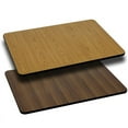 thumbnail image 3 of 24" X 42" Rectangular Natural Laminate Table Top With Table Height Round Base - Table Height Restaurant Table, 3 of 4
