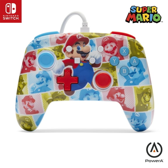 PowerA Enhanced Wired Controller for Nintendo Switch - Mario Hero Reel