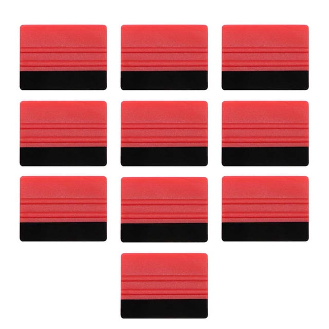 Speravity 10 piezas de raspador de envoltura de coche, pegatina decorativa portátil, escurridor de instalación de película, herramienta de mano para Vehículos, repuestos y accesorios Mis Rojo Speravity VI022037-03