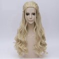 thumbnail image 3 of Game of Thrones Daenerys Targaryen Cosplay Wig Synthetic Hair Long Wavy Dragon of Mother Wigs Halloween Party Costume for Women, 3 of 5