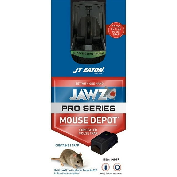1PC Jt Eaton JT Eaton 407P JAWZ Pro Series Mouse Depot Concealed Animal Trap, Small