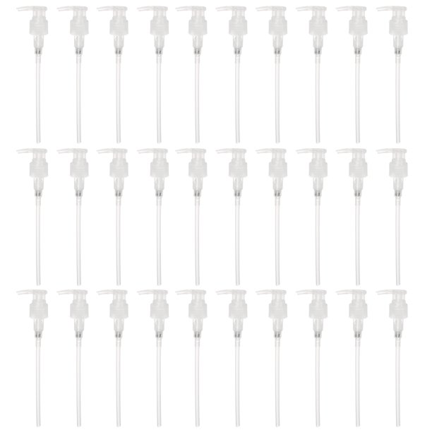 Uxcell 30Pcs Reemplazo de dispensadores de jabón, cabeza de bomba de plástico para botellas de loción y champú, recarga de cocina y baño
