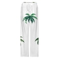 thumbnail image 4 of Green Palm Trees Pack Pajama Pants Loose Pajamas Female Breathable Home Trousers Leisure Sleeping Pants Large Size, 4 of 6