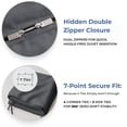 thumbnail image 5 of Kotton Culture 3 Pc California King Duvet Cover Set-100% Egyptian Cotton 600 TC Ultra Soft Premium Durable Comforter Cover Zipper Closure & Corner Ties- (Grey, 104" X 98"), 5 of 9