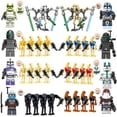 thumbnail image 1 of ModiBricks 34 Piezas Figura de Soldado Clon Gris, Colección de Mini Figuras de Bloques de Construcción para Regalo Infantil, 1 of 10