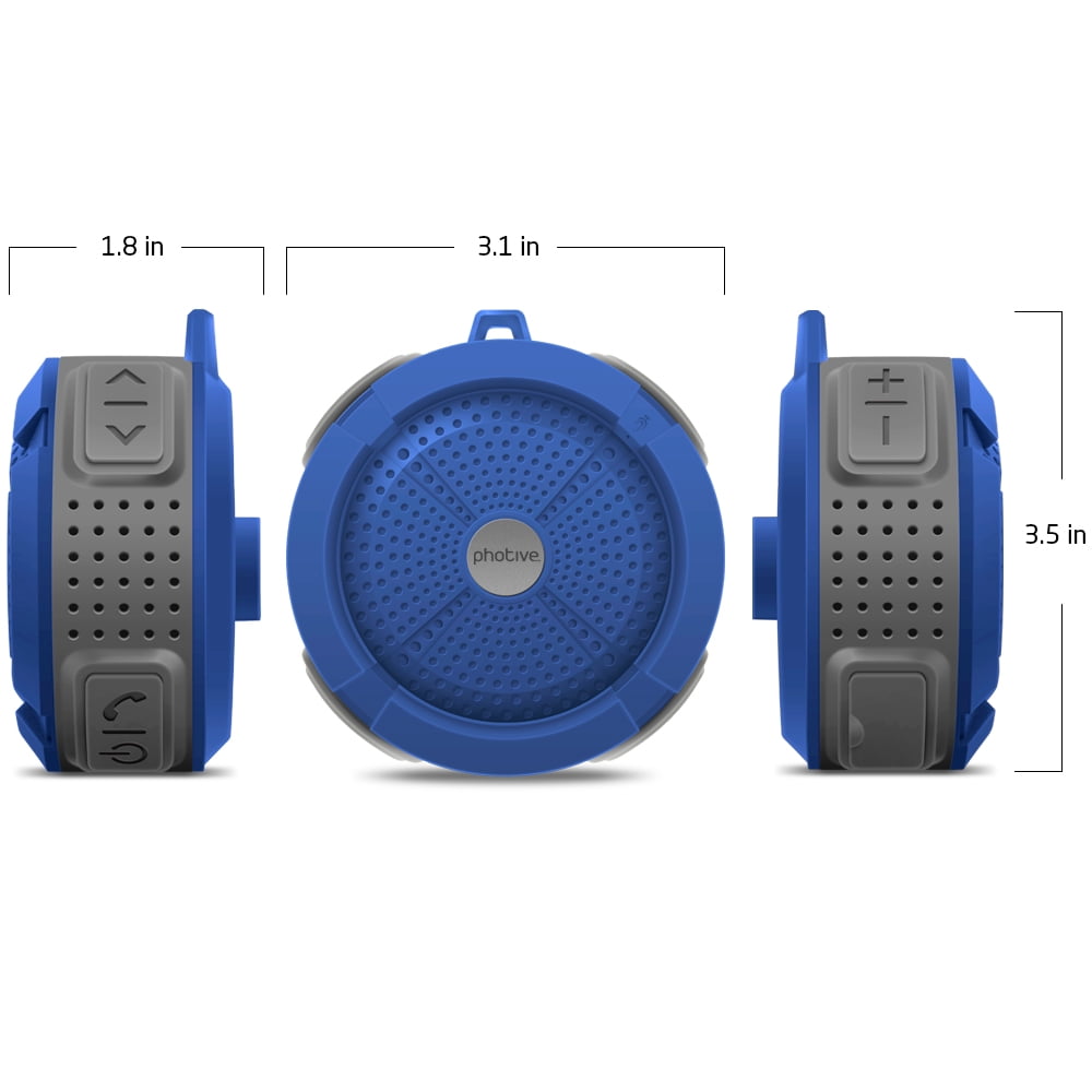 Photive Rain Waterproof Portable 