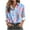 zc-Blue, variant on Button Down Shirts for Women Plus Size Long Sleeve Wrinkle Free Dress Shirts Casual Collared Blouses Business Work Tops