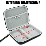 USA Gear 7.5 Inch Hard Shell Electronics Organizer - Compatible with Portable Hard Drive & More